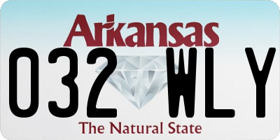 AR license plate 032WLY