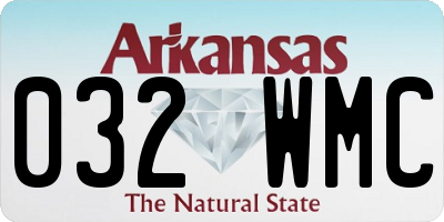 AR license plate 032WMC