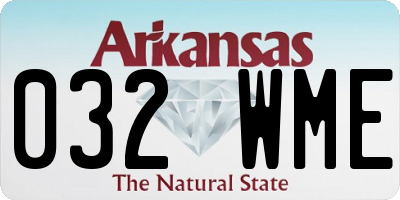 AR license plate 032WME