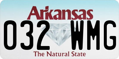 AR license plate 032WMG