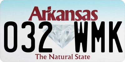 AR license plate 032WMK