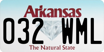 AR license plate 032WML