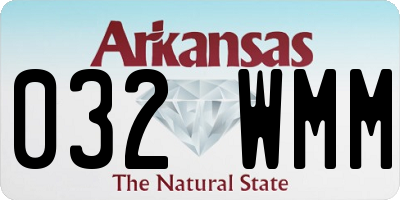 AR license plate 032WMM