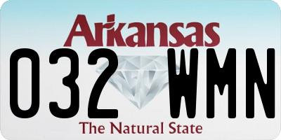 AR license plate 032WMN