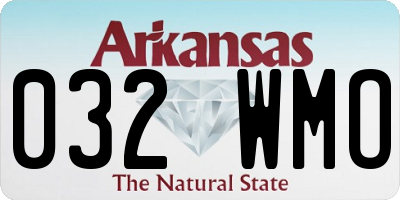 AR license plate 032WMO