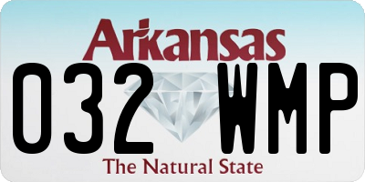 AR license plate 032WMP