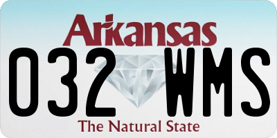 AR license plate 032WMS