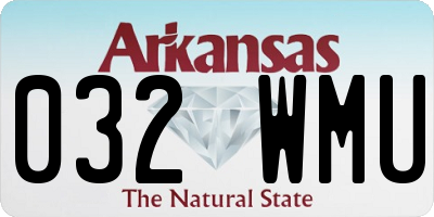 AR license plate 032WMU