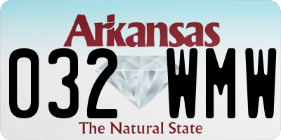 AR license plate 032WMW