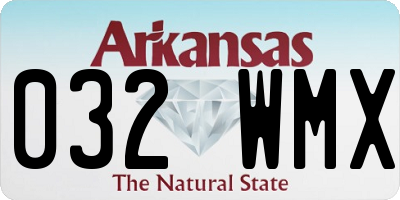 AR license plate 032WMX