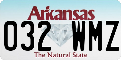 AR license plate 032WMZ