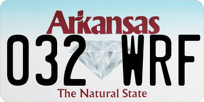 AR license plate 032WRF