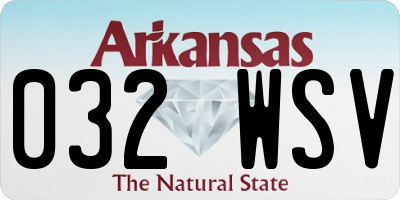 AR license plate 032WSV