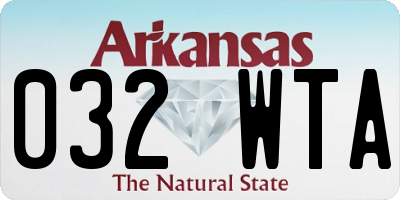 AR license plate 032WTA