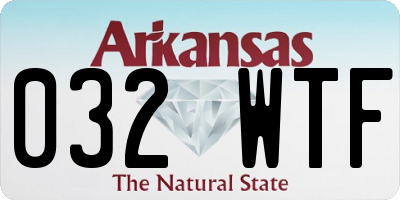 AR license plate 032WTF