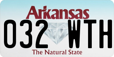 AR license plate 032WTH