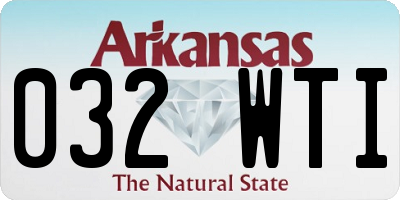 AR license plate 032WTI
