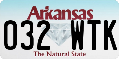 AR license plate 032WTK