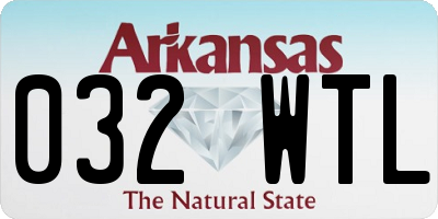 AR license plate 032WTL
