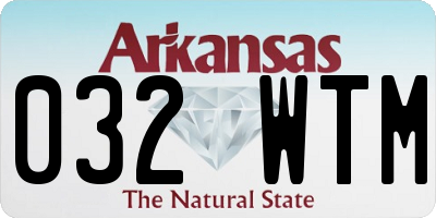 AR license plate 032WTM