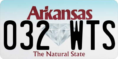 AR license plate 032WTS