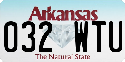 AR license plate 032WTU