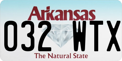 AR license plate 032WTX