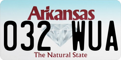 AR license plate 032WUA