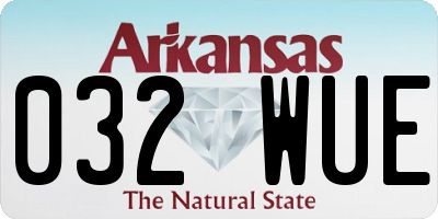 AR license plate 032WUE