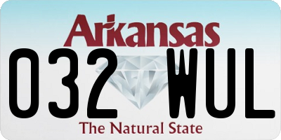AR license plate 032WUL
