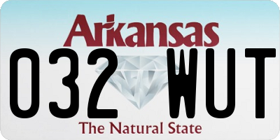AR license plate 032WUT