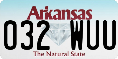 AR license plate 032WUU