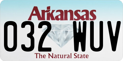 AR license plate 032WUV