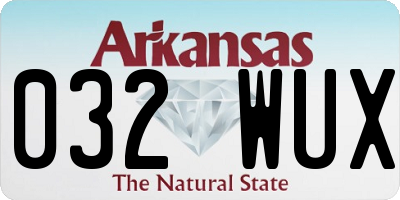 AR license plate 032WUX