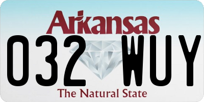 AR license plate 032WUY