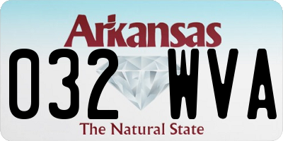 AR license plate 032WVA
