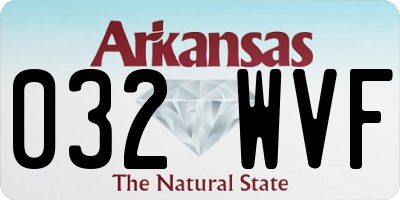 AR license plate 032WVF