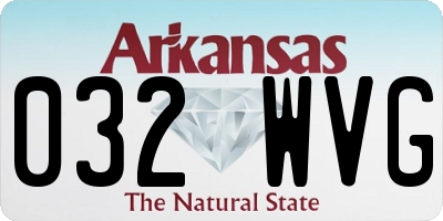 AR license plate 032WVG