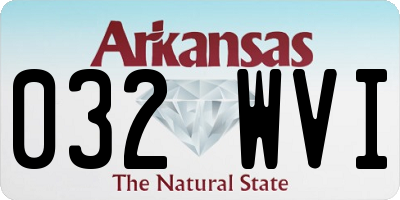 AR license plate 032WVI