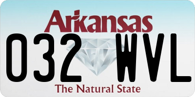 AR license plate 032WVL