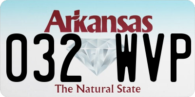 AR license plate 032WVP