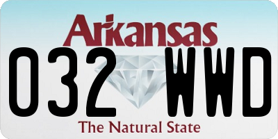 AR license plate 032WWD