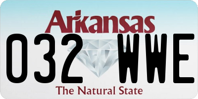 AR license plate 032WWE