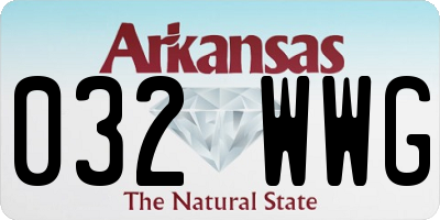 AR license plate 032WWG