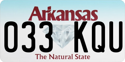 AR license plate 033KQU