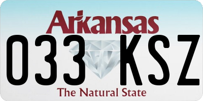 AR license plate 033KSZ