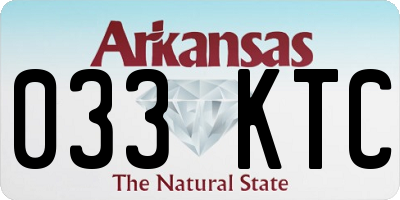 AR license plate 033KTC
