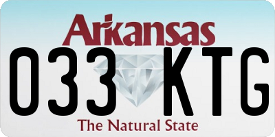 AR license plate 033KTG