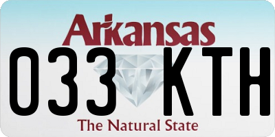 AR license plate 033KTH