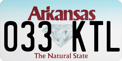 AR license plate 033KTL